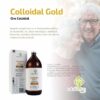 Oro coloidal verdadero – 100 ppm – 99.99+% pureza – 8.5 fl oz (8.45 fl oz)  en botella de vidrio transparente – Fabricado en Estados Unidos