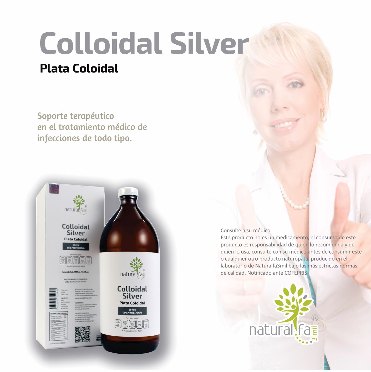 La plata coloidal, maravilloso antibiótico natural - Saudavel Herbolario